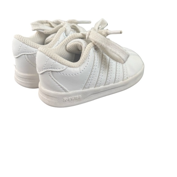 K SWISS Classic Low Varsity Low White on White Toddler Size 5 Unisex Shoes. - Picture 2 of 6